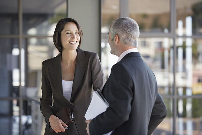 Business People Talking In Office